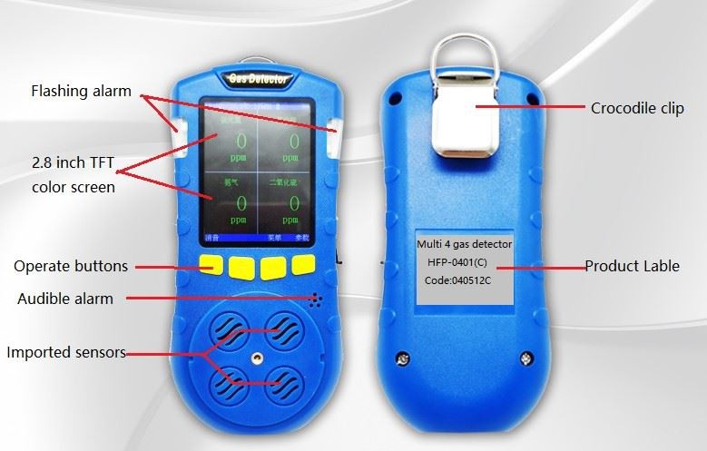 portable multi gas detector