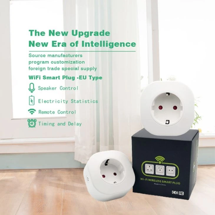 Alexa Support 10A Wifi Smart Plug EU Socket With Timing
